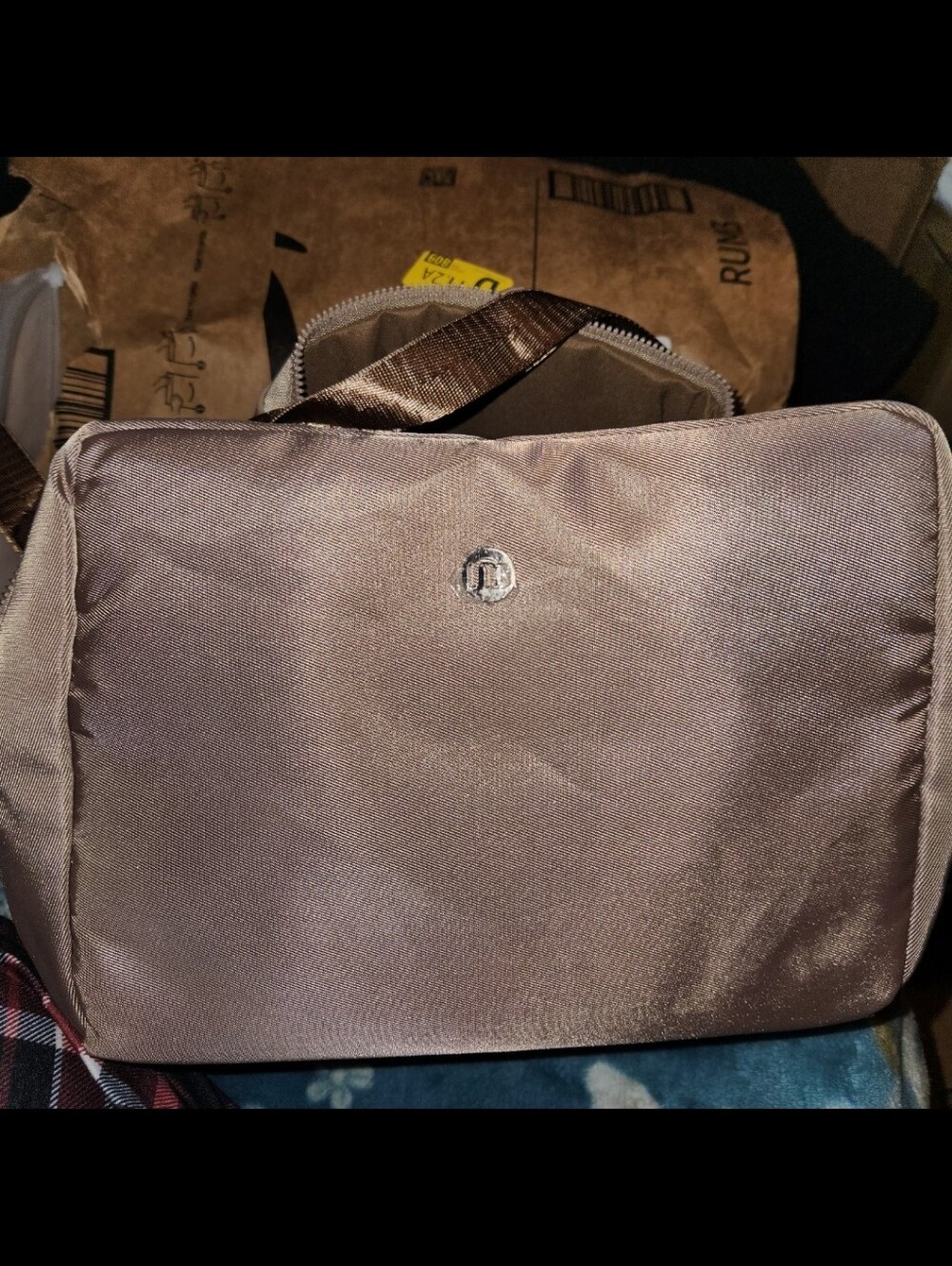 Beige Crossbody Lunch Bag | Lightweight Everyday Bag